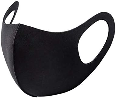 Máscara facial para adultos máscaras de pano preto máscaras laváveis ​​de face gelo algodão de seda