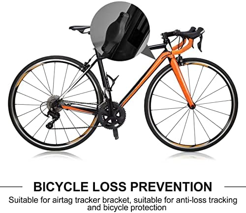 Besportble 1 Defina a capa protetora de bicicleta, rack de armazenamento, compatível com airtags