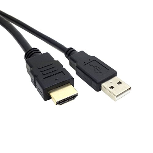 Combo genérico USB 2.0 e HDTV HDMI 1.4 Cabo de extensão masculino para feminino