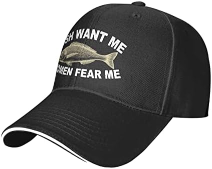Bapa de pesca As mulheres querem que eu os peixes me temam boné para homens, papai chapéus frios