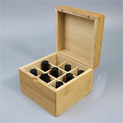 ZYM205 9 Caixa de óleo essencial de caixa essencial Caixa de armazenamento de madeira protege Mantenha