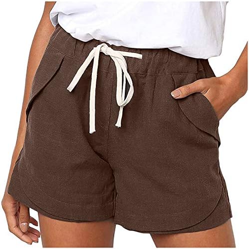 2023 shorts de verão femininos casuais cintura alta e solta shorts shorts listras estampas de praia leves roupas