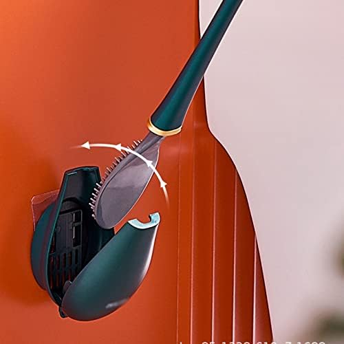 Escovas de vaso sanitário knfut e suportes ， pincéis modernos de silicone com suporte de limpeza de armas de limpeza