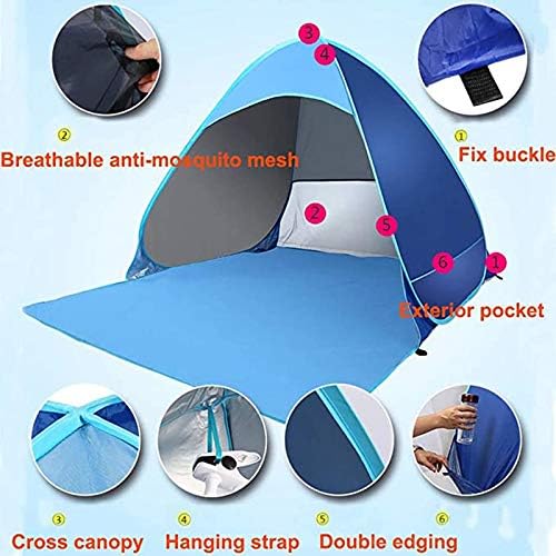 Lonas para inverno portátil configuração automática de acampamento de praia tenda de tendas ao