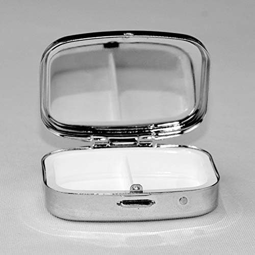 Schnauzezer Dog Square Mini Caixa de comprimidos Medic Medal Organizer Travel Friendly Portable Pill Case