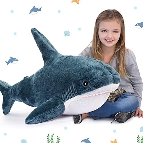 Almofado de tubarão gigante Pillow grande travesseiro de tubarão, brinquedos de animais de pelúcia