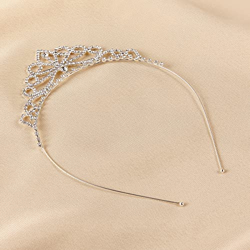 O oufo cristal tiara para meninas lascas de flores da princesa Crystal Tiara Crown para festa de