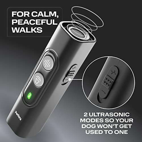 Petspy N10 Ultrassonic Dog Bark Determa, 2 modos de frequência, dispositivo de controle de latidos para