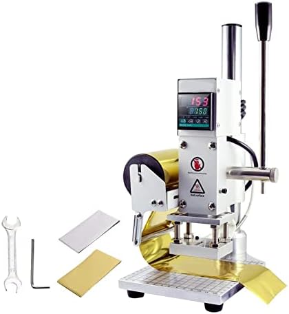 5x7cm Digital Hot Foil Stamping Machine, Máquina de impressão de marcas de logotipo com escala