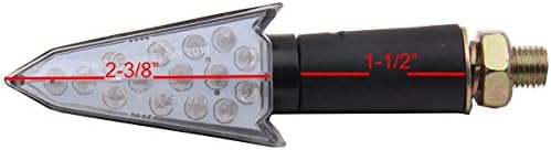 Motortogo Black Arrow Long São Sinais de Turn Luzes LED Plinkers Indicadores compatíveis para 1995