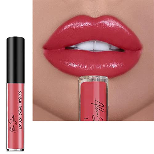 Dbylxmn Lipstick Lip esmalte cremoso Lip Gloss Ladies Lipstick Lipsim Gloss Blift Bliptick Belso de 4ml para revestimento labial real