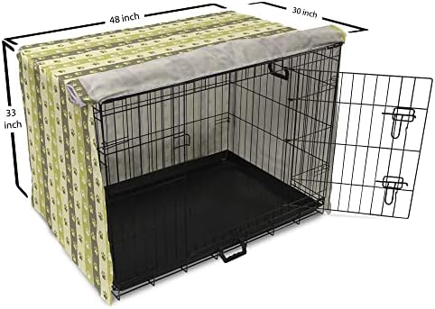 Capa de caixa de cães de animais lunaráveis, vestígios de pata de cachorro de gato em padrão