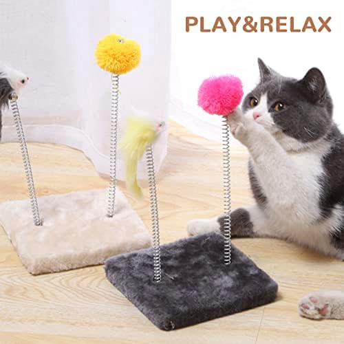 Yoomuchan Square Double Spring Hair Ball Plataforma Plataforma de Jumping Cato Screting Board Cat Frame Toys