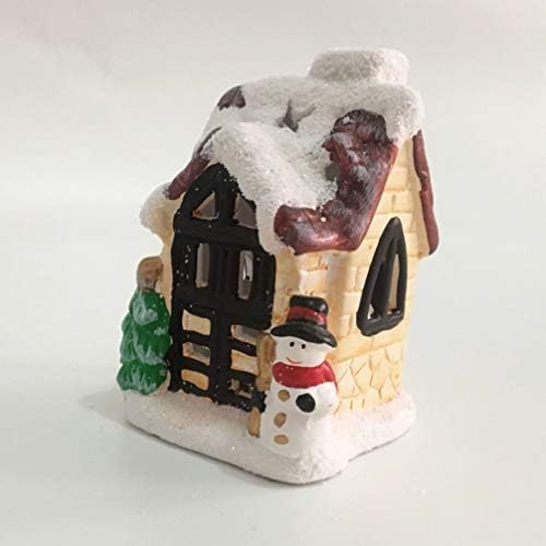 A vila de natal de resina iluminada da vila de neve de nuobsty é uma ótima adição perfeita para as suas