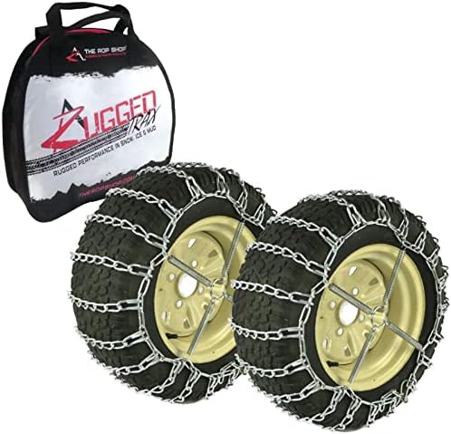 A ROP SHOP | Par de 2 cadeias de pneus de ligação com tensores para soprador de toro se encaixa 22x11x8 pneus