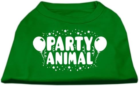 Mirage Pet Products Party Animal Screen Print Shirt Emerald Green XL