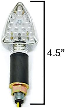 Krator Mini Custom LED Turn Signal Lights Lâmpada Compatível com Honda VT Shadow Ace Spirit Aero Deluxe