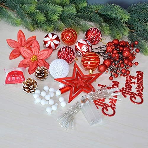 Árvore de Natal da mesa Zyzmh, mini -Natal artificial de pinheiro com luzes e ornamentos de cordas LED, decoração