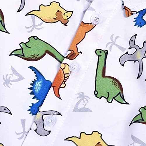 Infantil criança bebê meninos roupas de verão impressão de dinossauro