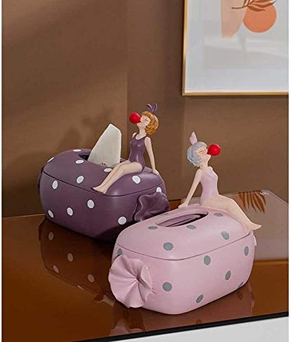 KLHHG Modern Art Bubble Gum Girl Candy Box Resin Crafts Decoração de quarto infantil Decoração de grande