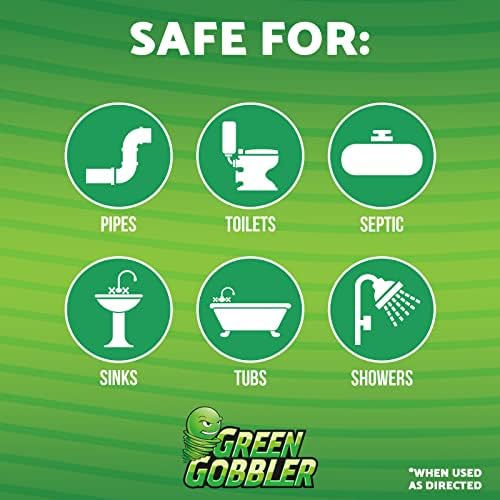 Limpador de drenagem de gobbler verde e desodorizador de aroma fresco para tanques de vasos sanitários,