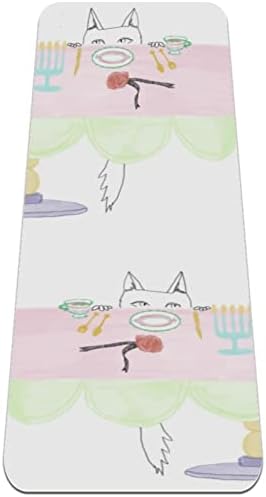 Dragon Sword Cartoon fofo gato premium grosso de ioga mato ecológico saúde e fitness non slip