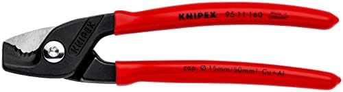 Tesouras de cabo de Knipex Stepcut polido, com revestimento de plástico 160 mm 95 11 160