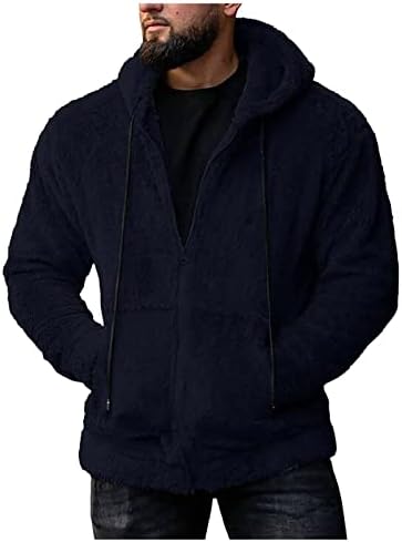ADSSDQ Zip -up Men, casacos de praia homens de manga comprida inverno e tamanho de moda de moda