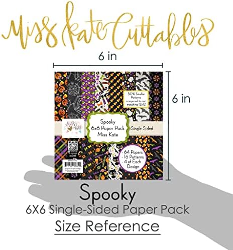6x6 Pattern Paper Pack - Spooky - para Halloween - Cartões de reclusão de scrapbook Paper Specialty