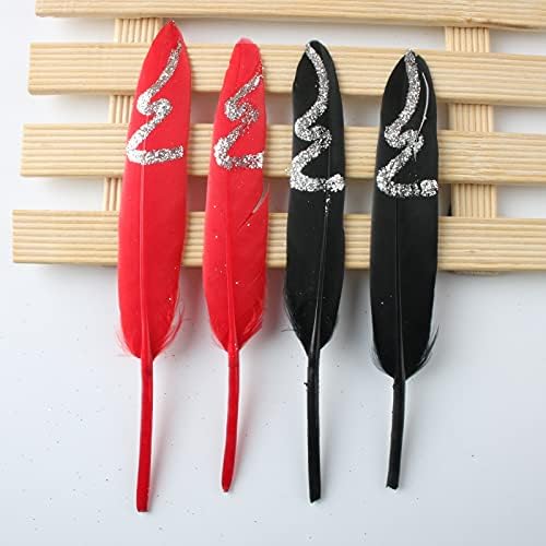 Pumcraft Feather for Craft 20pcs/lote de penas de pato dourado 10-15cm/4-6 polegadas de Natal Celebração Acessórios