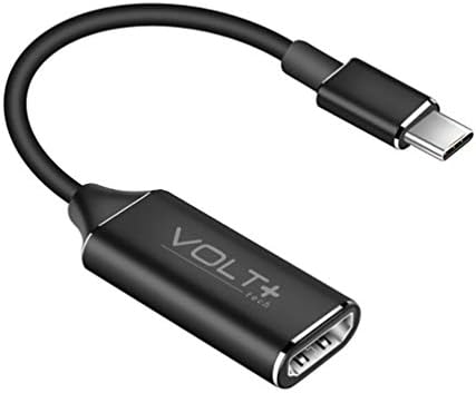 Trabalhos da Volt Plus Tech HDMI 4K Kit USB-C compatível com o adaptador profissional HTC One M9+