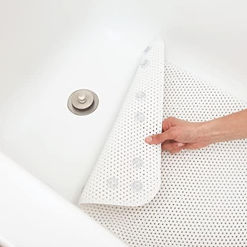 Marca de pato tapa de chuveiro softêx, lavável máquina, 21 x 21 polegadas, branco, resistente à derrapagem