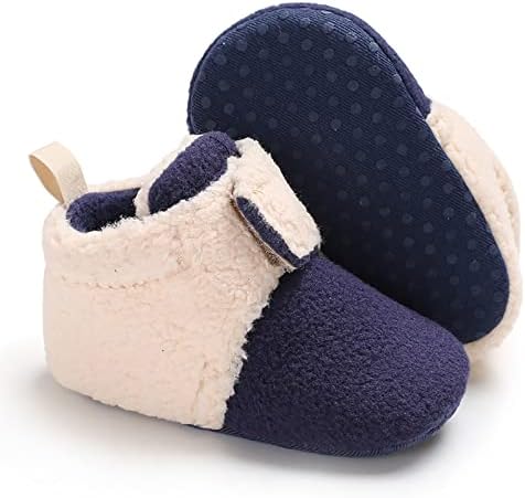 Botas de lã para bebês recém -nascidos chinelos quentes de criança criança botas de inverno com sapatos