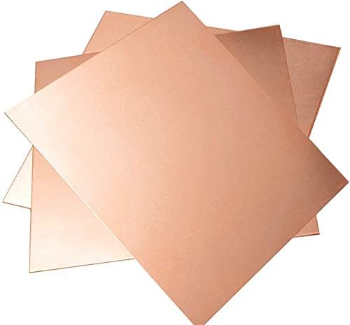 Placa de folha de folha de metal de cobre Yiwango 4 x 100 x 100 mm Cut Cobper Metal Plate Cobper Leets