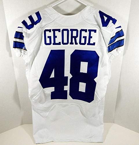 2014 Dallas Cowboys George 48 Jogo emitiu Jersey White - Jerseys não assinados da NFL usada