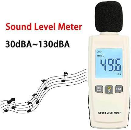 Quul Digital Decibel Medidor de ruído Medidor de som do medidor de nível de som Decibelímetro Decibelímetro Detector