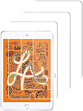 HOJIN [3-PACK] Protetor de tela compatível com iPad mini 5 （2019 e iPad mini 4 (2015） ， vidro temperado de 7,9