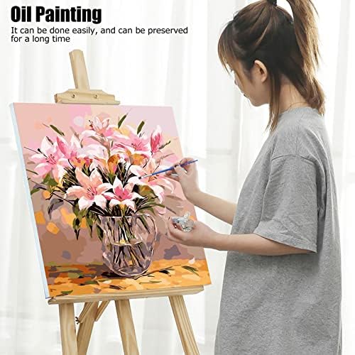Número de pintura a óleo, pintura a óleo DIY sem moldura para a decoração de casa para a sala de estar