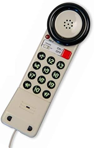 Med-PAT XL88QRC Telefone da sala do paciente descartável com Ringer On/Off