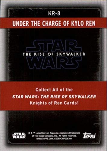2020 Topps Star Wars The Rise of Skywalker Série 2 The Knights of Ren KR-8 sob a acusação de Kylo Ren Trading