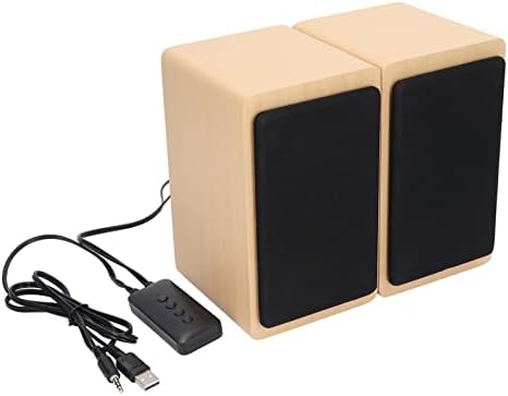 Alto -falantes de computador de madeira vbestlife, mini subwoofer de desktop Bluetooth USB, com