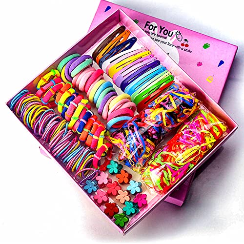 780 PCs Girls Cabelo Cabelo Cabelo Conjunto de gravata, Kidstoddler Candy Color