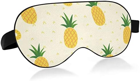 Bem -dia máscara do sono verão de abacaxi de abacaxi capa de olho de olho de conforto suave bloqueio