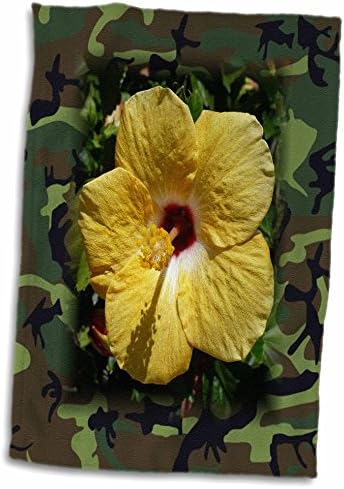 3drose Florene Décor II - Camuflagem de Hibiscus - Toalhas