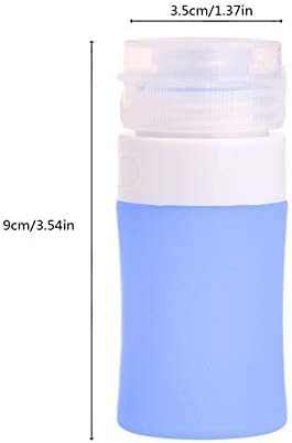 TVOIP 5pcs 38ml /1.28oz Silicone Bottle Recarolável Mini Viajeiro portátil Bottle Bottle Bottle Bottle