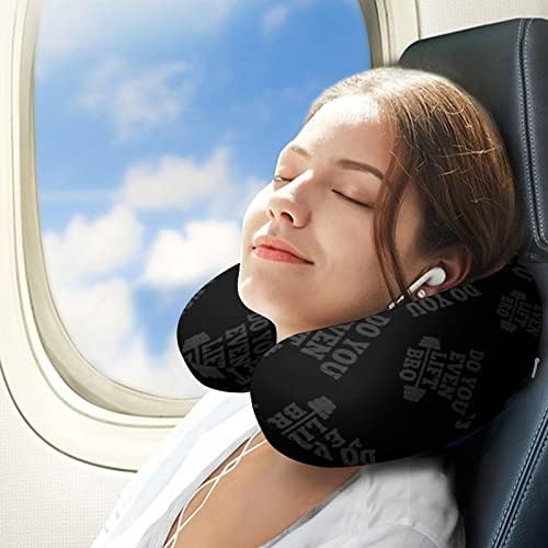 Você até levanta travesseiro de pescoço mano travesseiro lavável em forma de U para viagens em casa