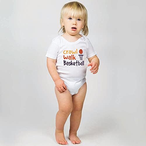 Basquete bebê e macacão infantil | Crawl Walk Basketball | Cores e tamanhos