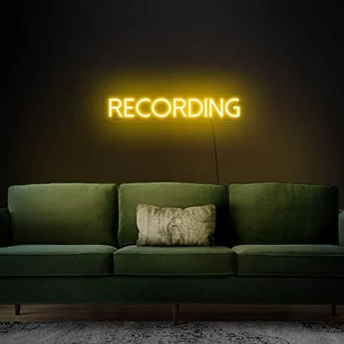 Gravação de gravação de néon Recording Studio Light Sign Música Música Decoração de parede leve para
