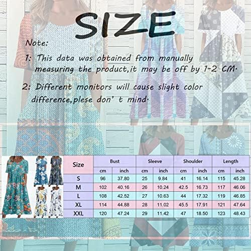 Vestidos de verão femininos 2023 Casual Boho Floral Print Beach Dress Sleeve Gradiente Maxi Dress