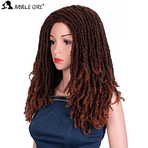 Noble Girl Dreadlock peruca afro as perucas de torção trançada para mulheres e homens negros ombre